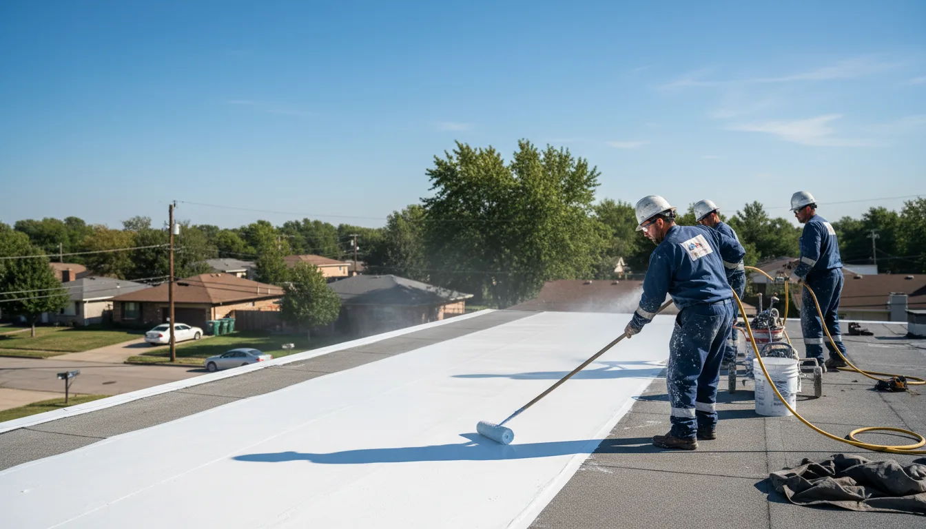 Commercial roof coating in French Lick, IN near me